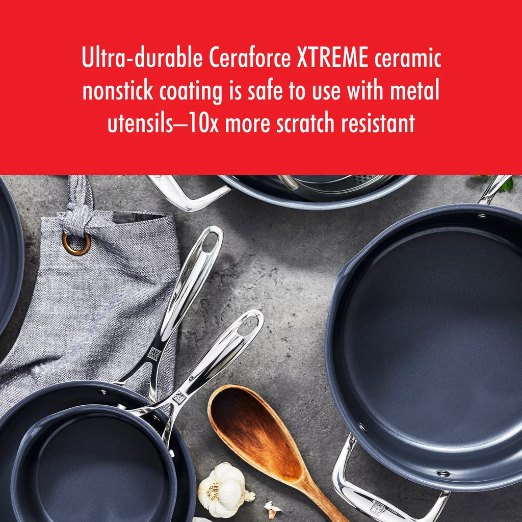 Stainless Steel Ceramic Nonstick Fry Pan with Lid X829