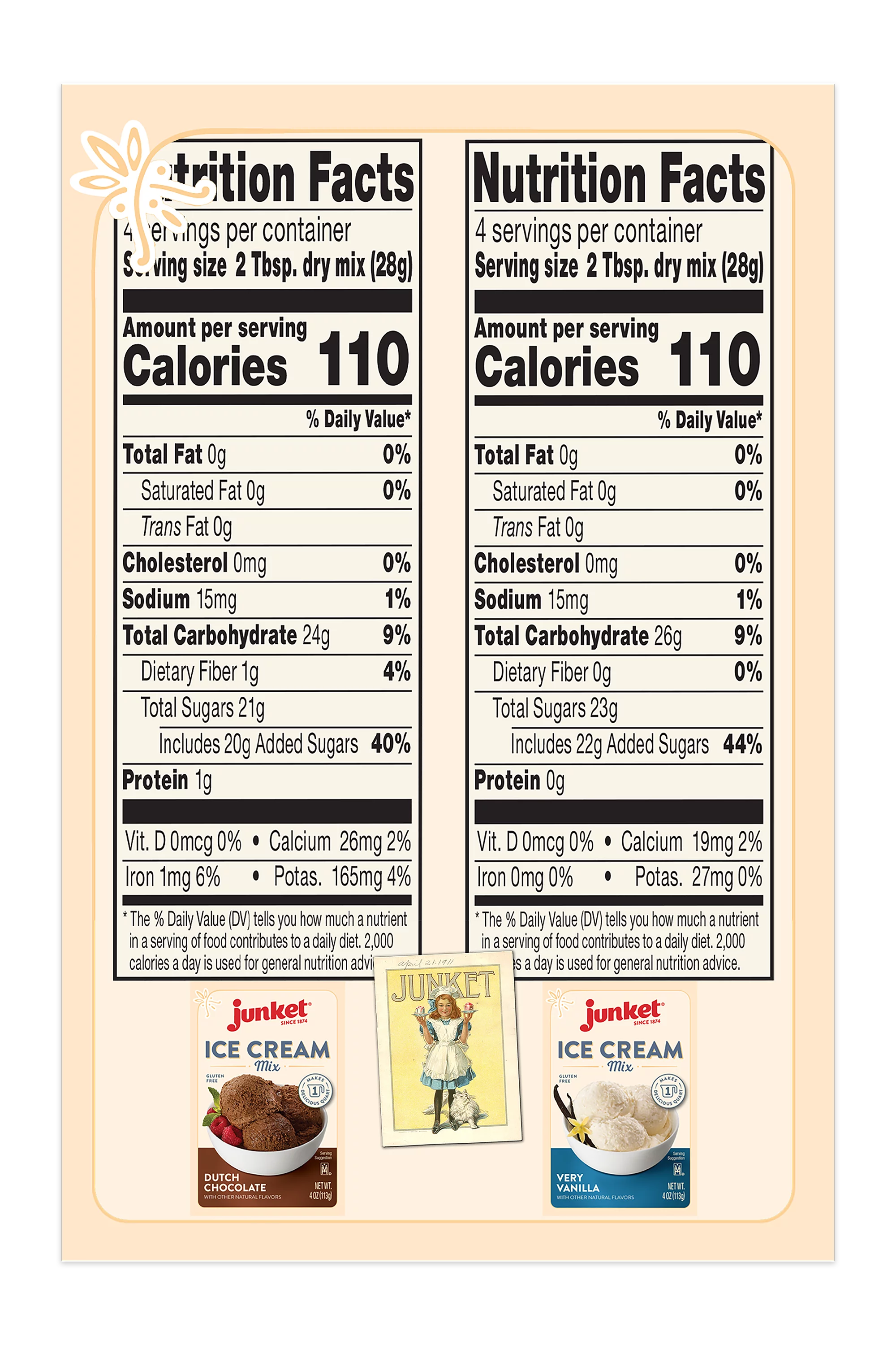Ice Cream Mix Bundle - 2 Vanilla, 2 Chocolate T185226