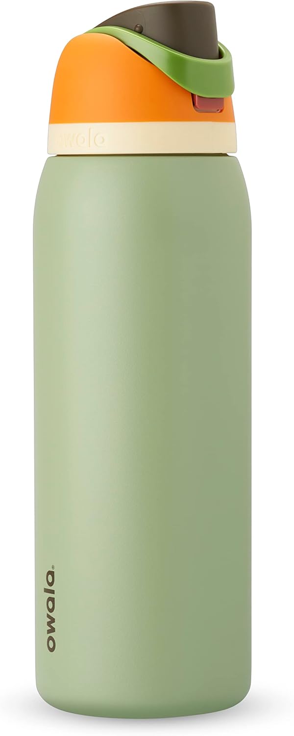 Insulated Stainless Steel Water Bottles with Straw, 40 Oz, Set of 2 Y50196