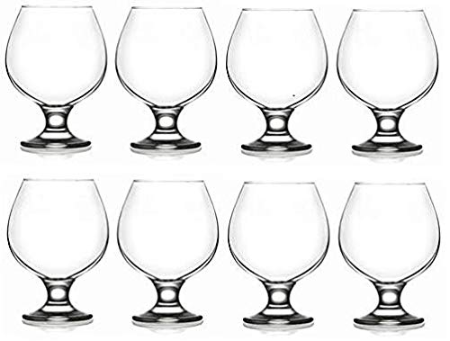 8 Piece Glass Set for Brandy, Bourbon, and Wine D305