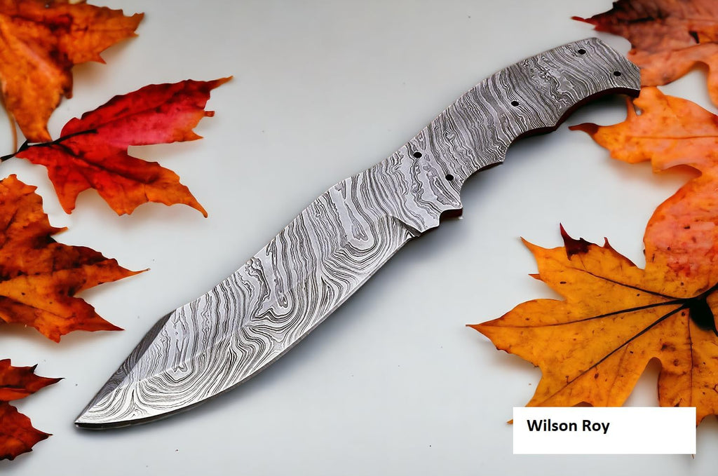 Damascus Steel Full Tang Blank Blade for Knife Making C435191