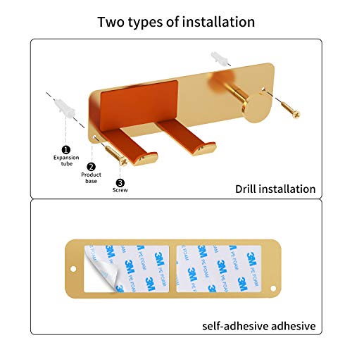 Hair Dryer Holder Wall Mounted, Stainless Steel Self Adhesive Rack, White F99449