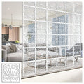 Hanging Room Divider Panels, Hollow Out Design PVC Screen, Separation DIY Privacy Partition for Bedroom Office Home Decoration, Easy to Install ( Color : Black , Size : 1pcs )