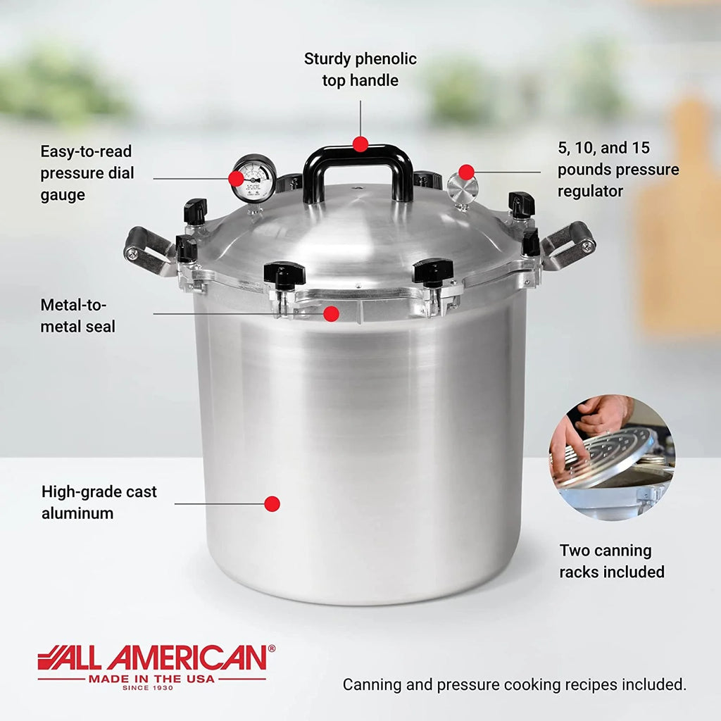Pressure Cooker Canner for Stovetop, 10.5 Quarts N10883