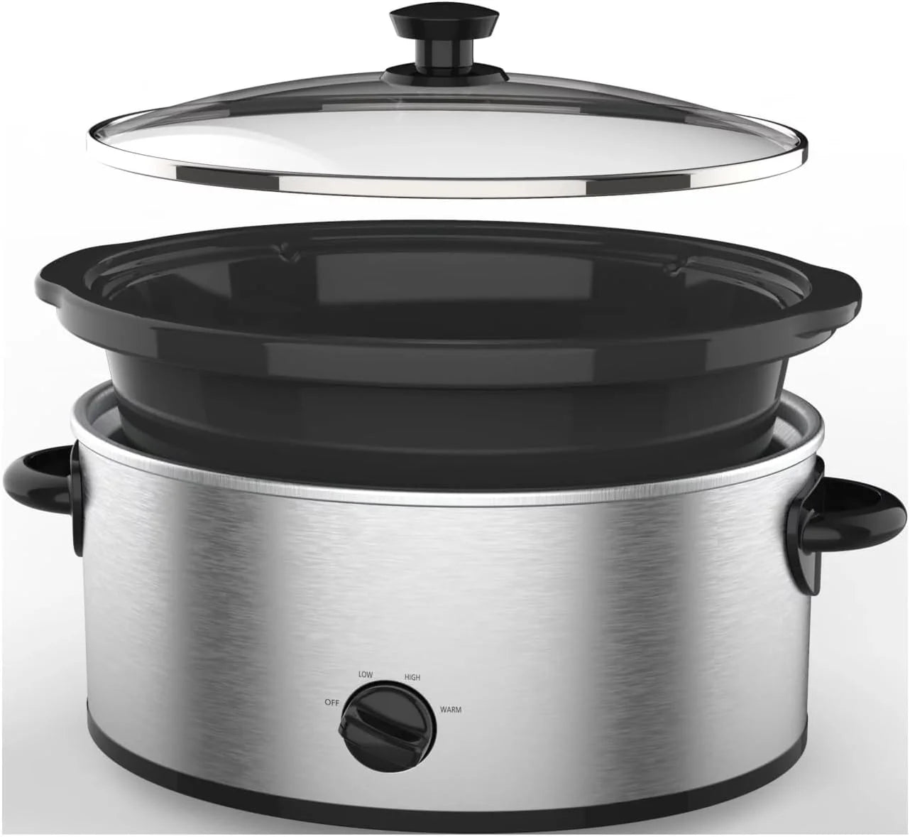 6 Quart Oval Slow Cooker with Glass Lid G54484