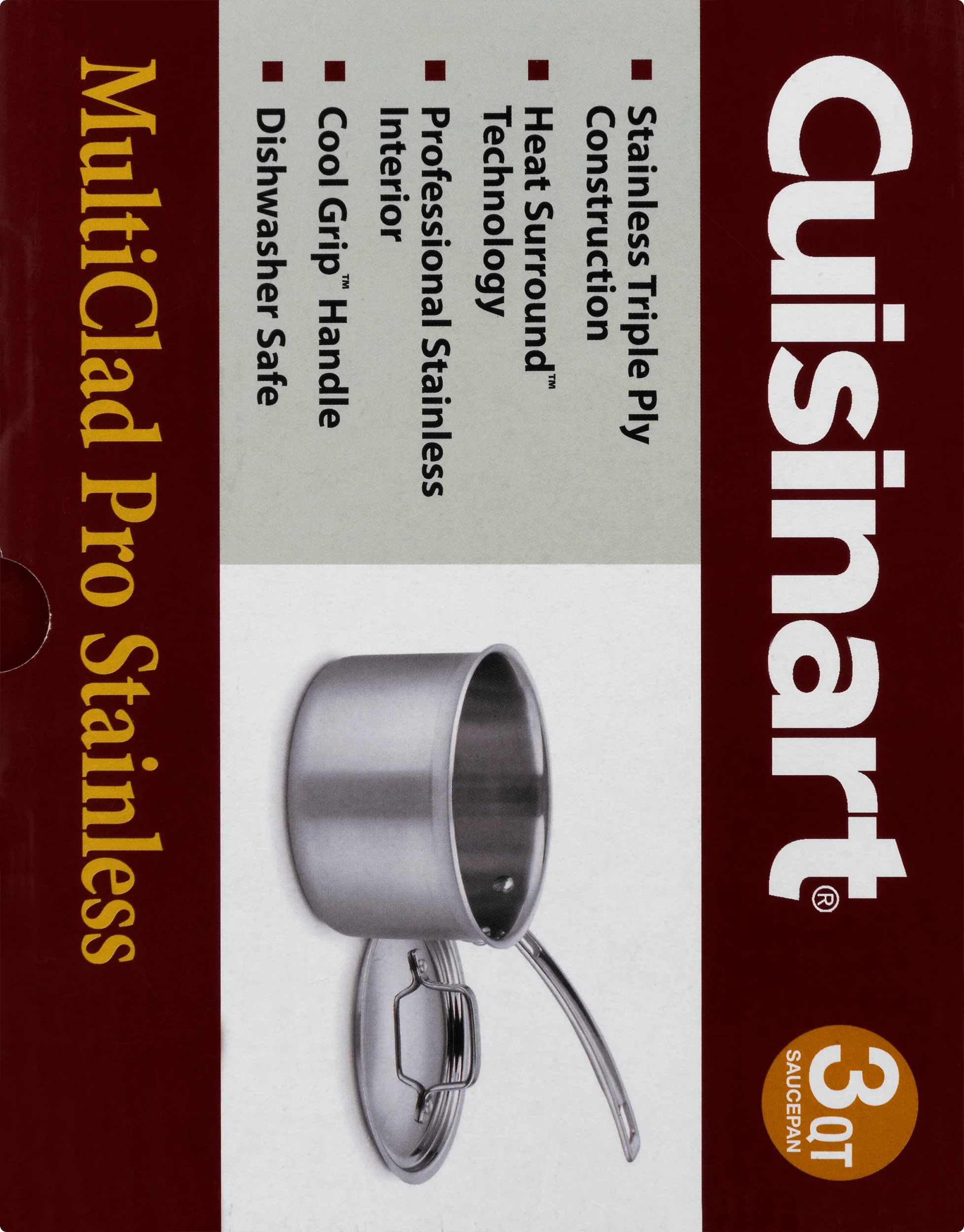 Triple Ply Stainless 3-Quart Saucepan R7910