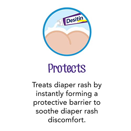 Baby Diaper Rash Cream with 40% Zinc Oxide, Hypoallergenic Paste, 4 oz V5862