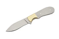 SZCO Supplies BL-7731 Full Tang Stainless Steel Drop Point Knife Blade Blank, 7.75" Length