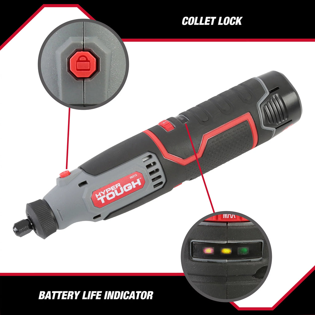 Rotary Tool with 40 Accessories, 1.5Ah Battery and Charger T992050