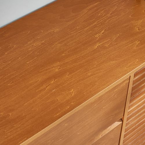 Wooden TV Stand with Adjustable Shelves, Console Table for Dining Living Room T821