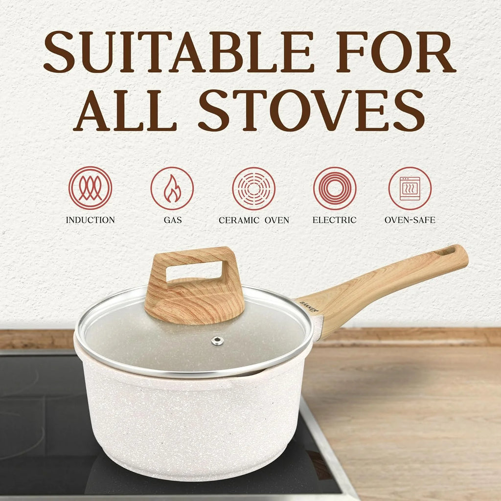 20-Piece Granite Non-Stick Cookware Set, Oven-Safe for All Stoves V711638