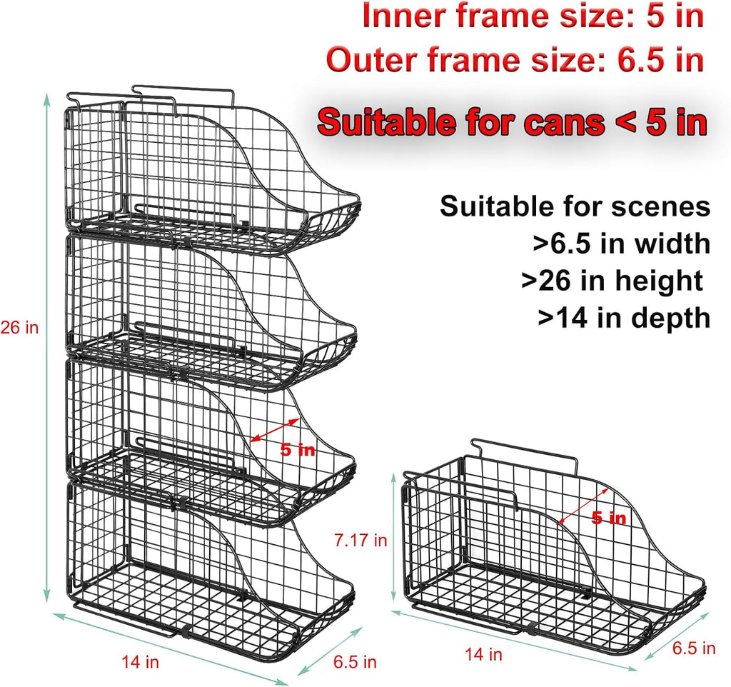 Stackable Can Organizer with Handles for Pantry and Cabinet S22684