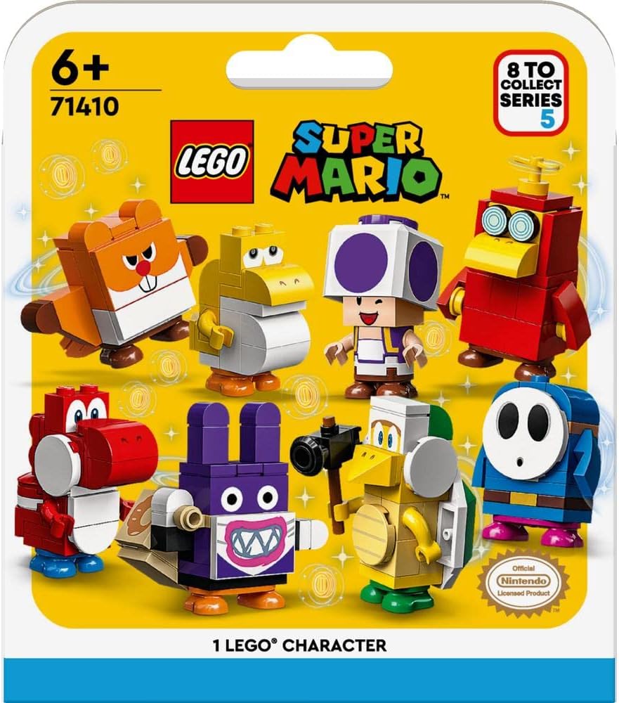 Super Mario Character Packs Series 5 Building Kit, Collectible Toys for Kids Aged 6 J993452