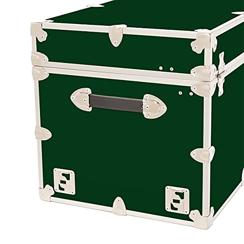 Leather Embossed Vinyl Trunk with Removable Wheels, 36"x18"x18" F364