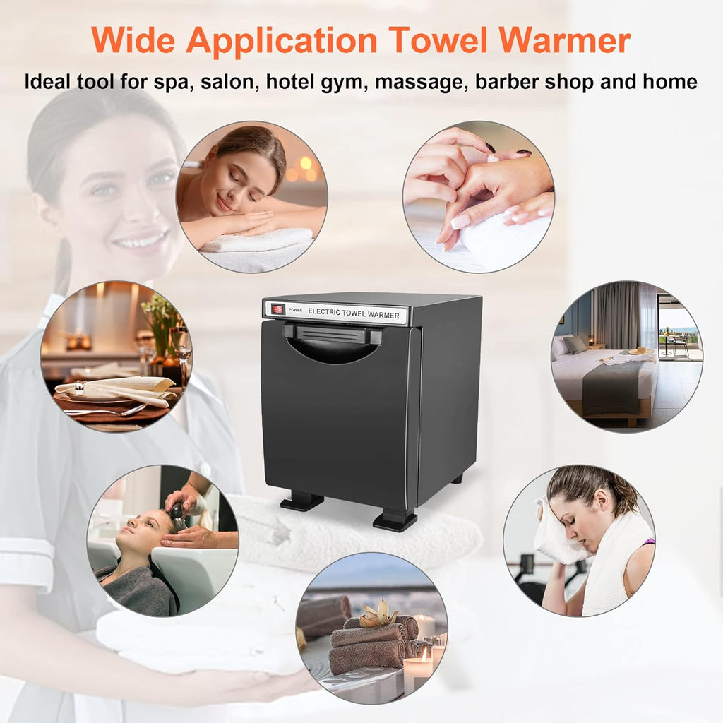 Mini Hot Towel Warmer 5L Heating Cabinet for Spa, Bathroom, Salon H763627
