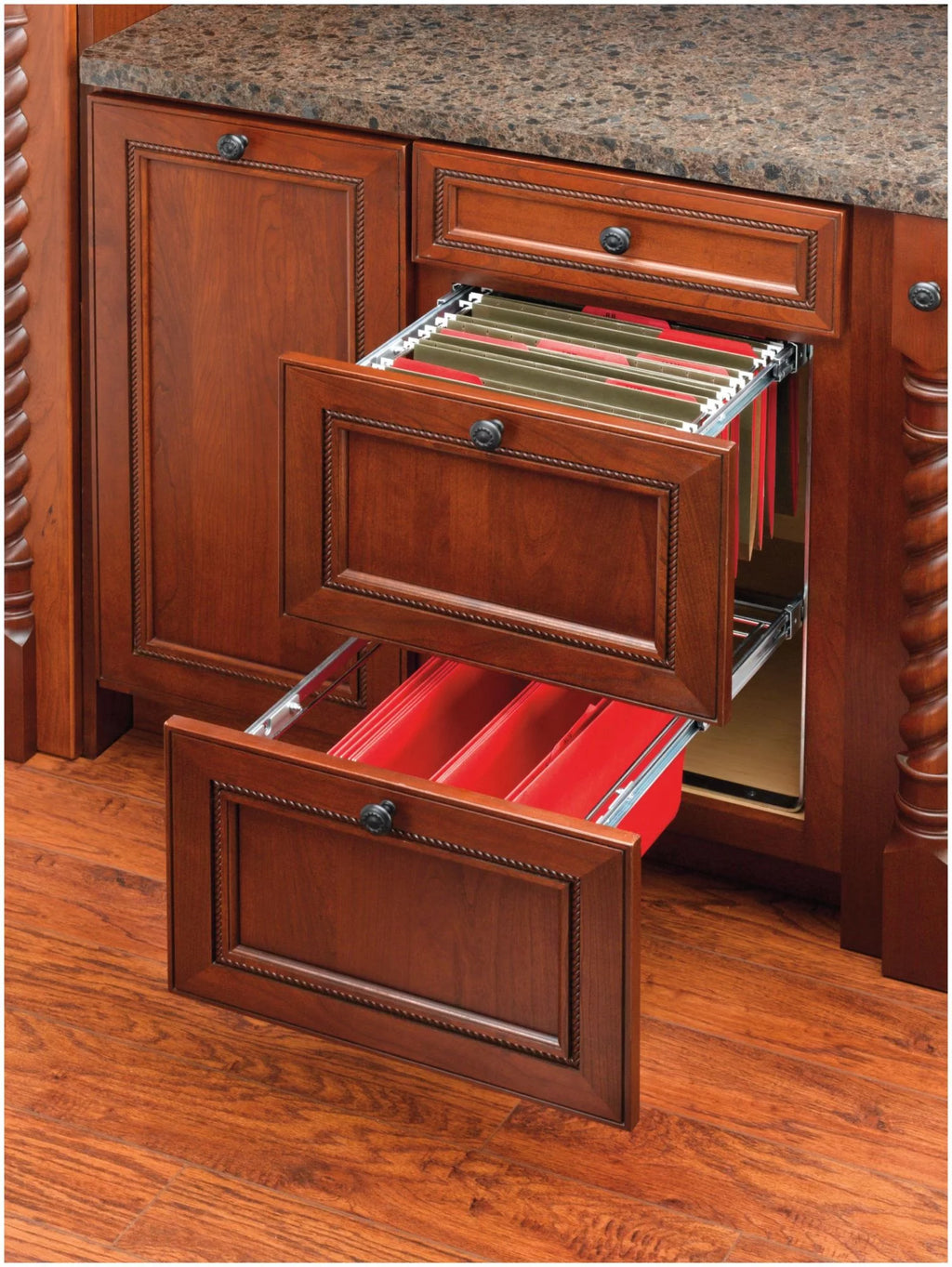 2-Tier 14.5" Base Cabinet File Drawer Organizer P698774
