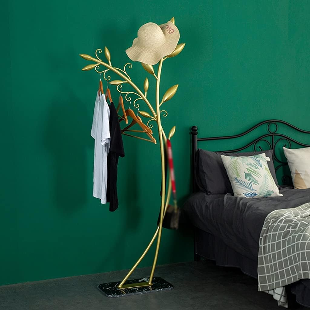Floor-Standing Tree-Shaped Coat Rack with Metal Hanger A9010