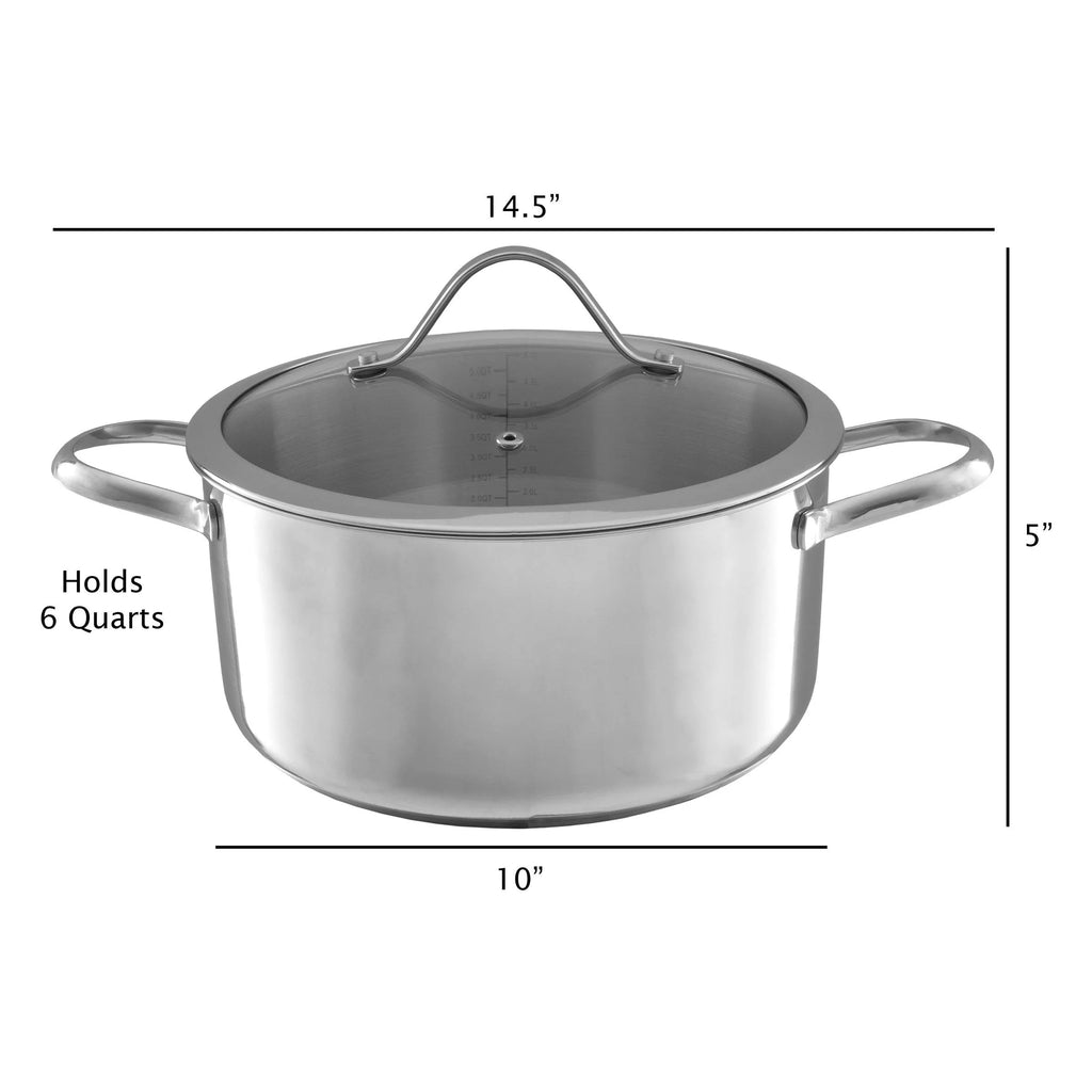 6 Quart Stock Pot with Lid J1769