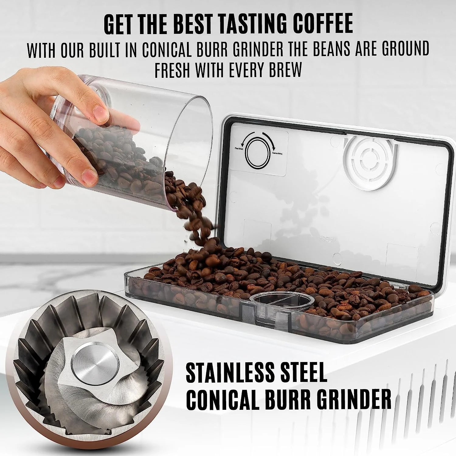 Espresso Machine with Grinder and Milk Frother Z69130