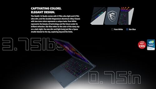 Ultralight Gaming Laptop 14" 165Hz FHD, Intel i7, RTX 4060, 32GB RAM, 2TB SSD J289