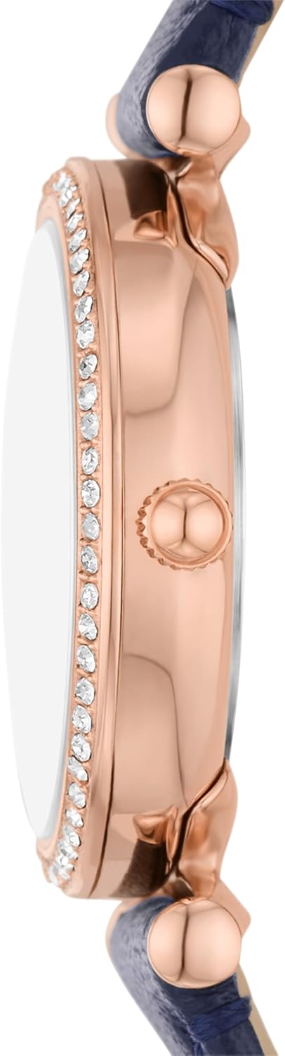 Women's Mini Quartz Stainless Steel and Leather Three-Hand Watch R33519