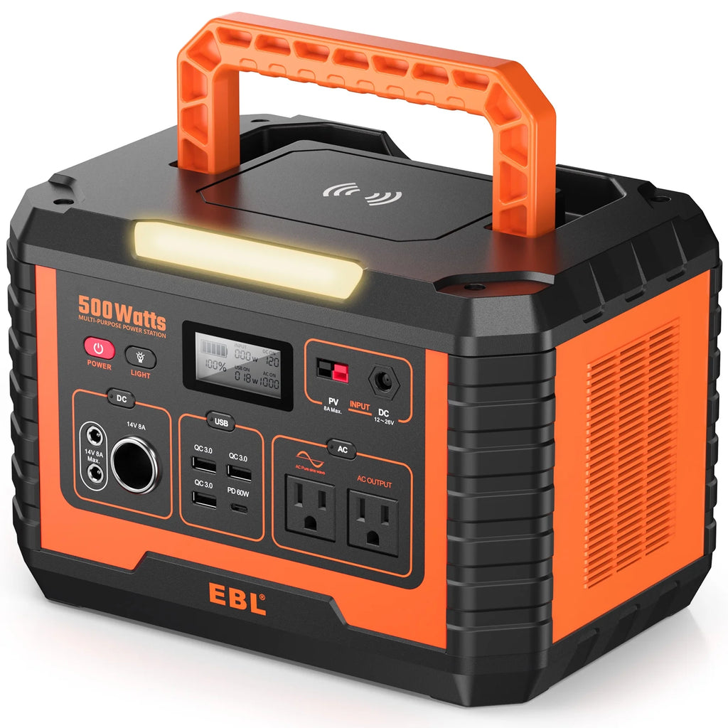 500W Portable Power Station Solar Generator with Storage Bag A66427