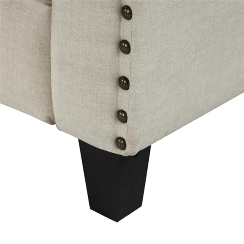 Studded Upholstered Sofa 2 Piece Set with Cushions R593091