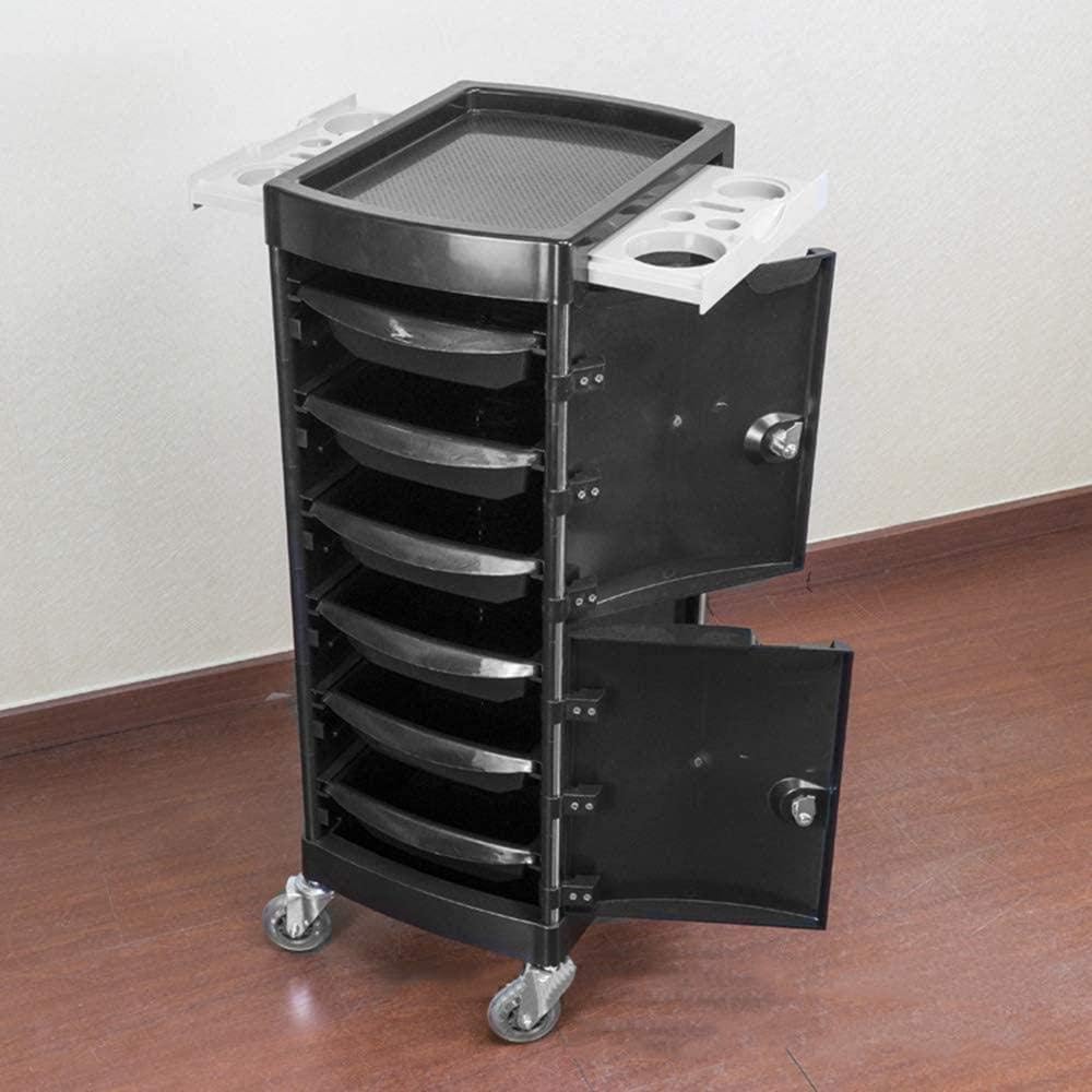 Beauty Salon Trolley with Lockable Cabinet and 6 Drawers D59943