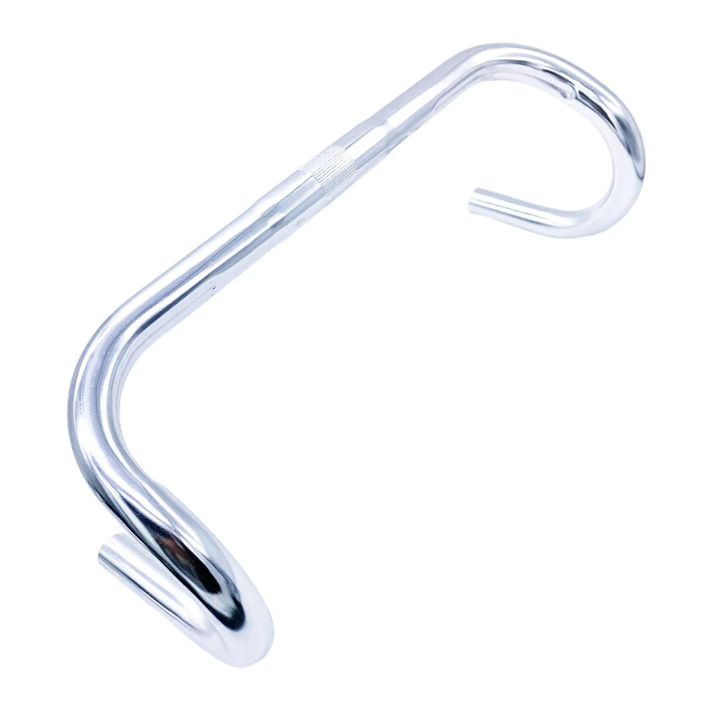 Fixed Gear DIY Ultralight Aluminum Alloy Rest Bar Compact Race Handlebar Parts Vintage Style 420mm Road Bike Handlebar for Touring Road Bike -