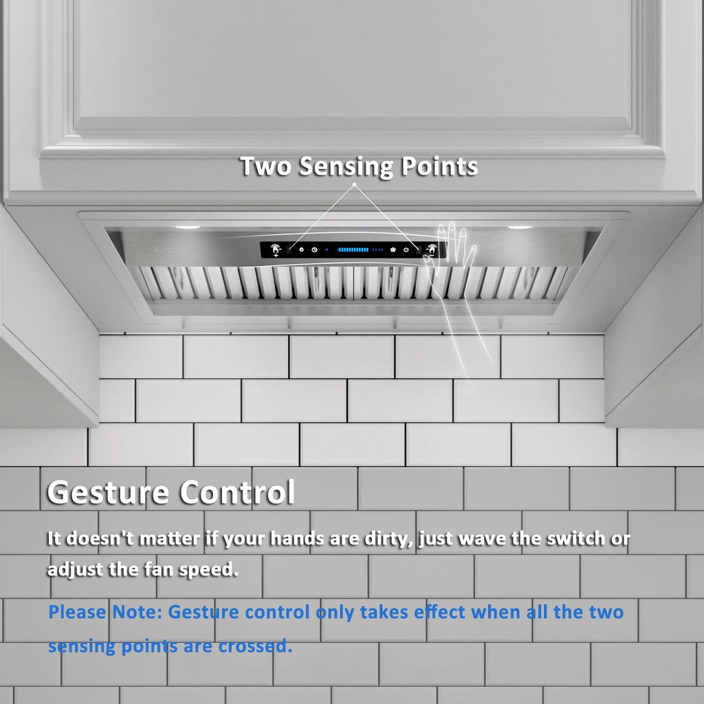 36 inch Built-in Range Hood 900 CFM Ducted Ductless Stainless Steel O337458