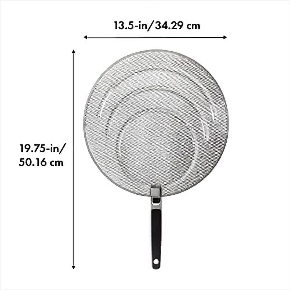 Stainless Steel Splatter Screen with Folding Handle F7623