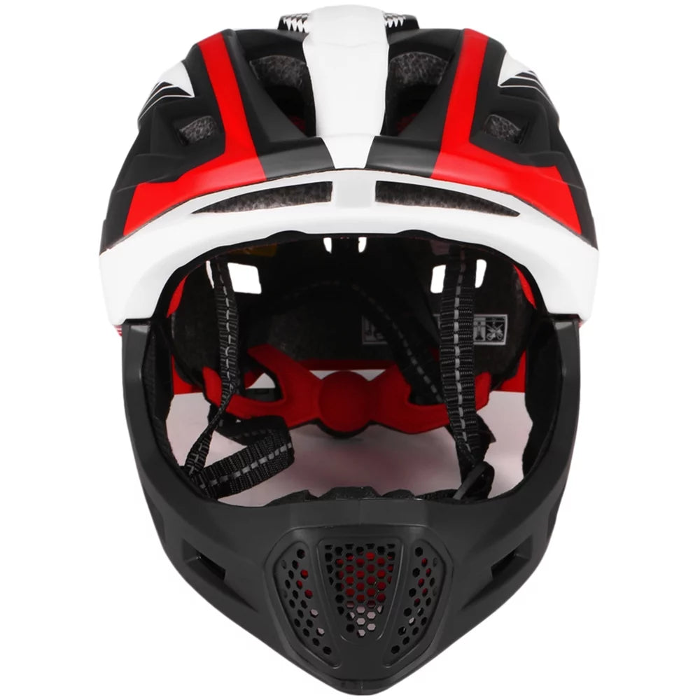 Kids Full Face Bike Helmet - Breathable Ultralight Cycling Safety Helmet for Skateboard Roller Skating J320