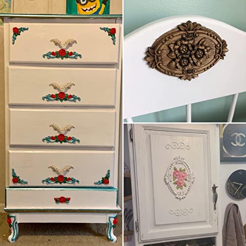 Wood Appliques Onlays Decorative for Furniture Unpainted L57190
