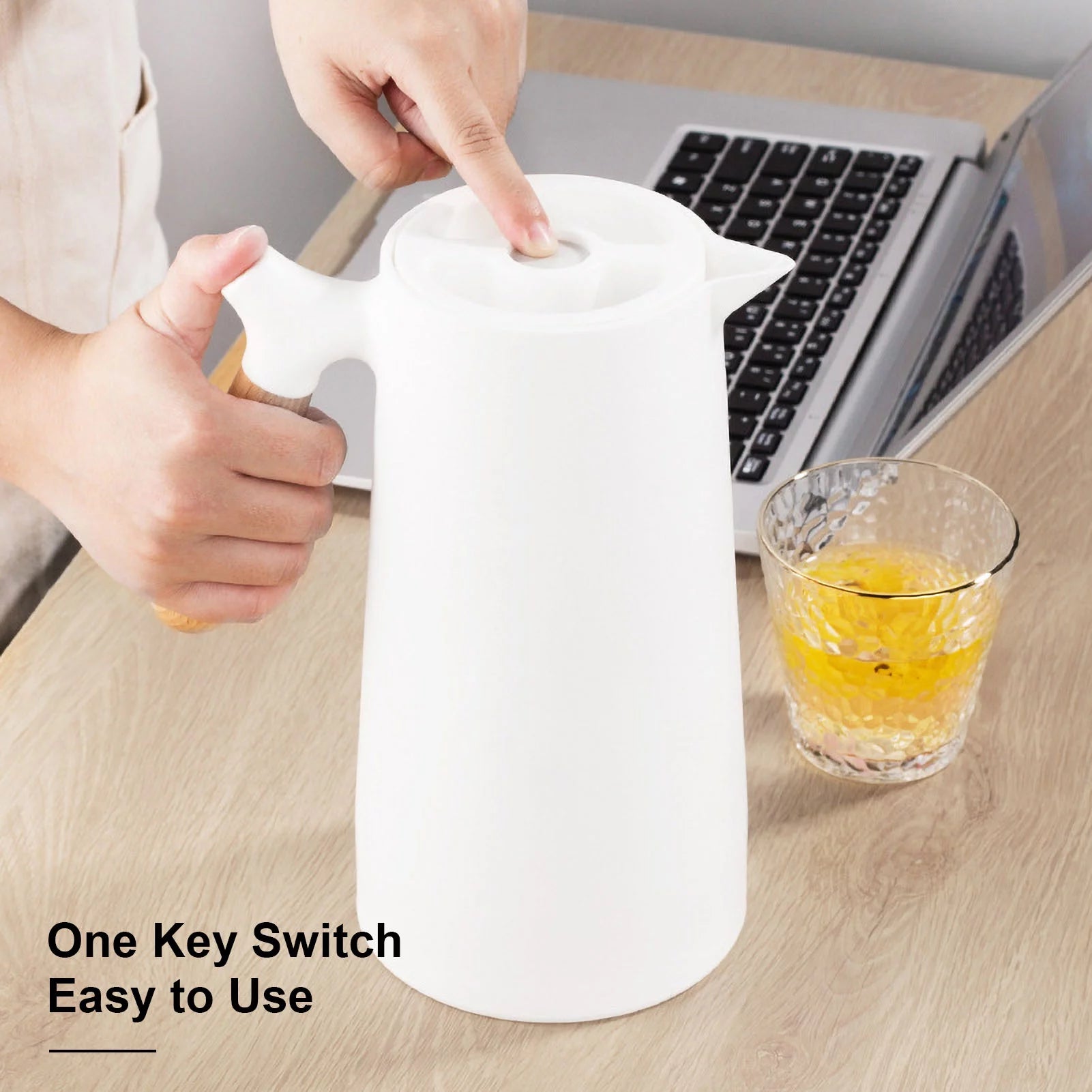 Double Wall Glass Coffee Carafe with Removable Tea Infuser G127911