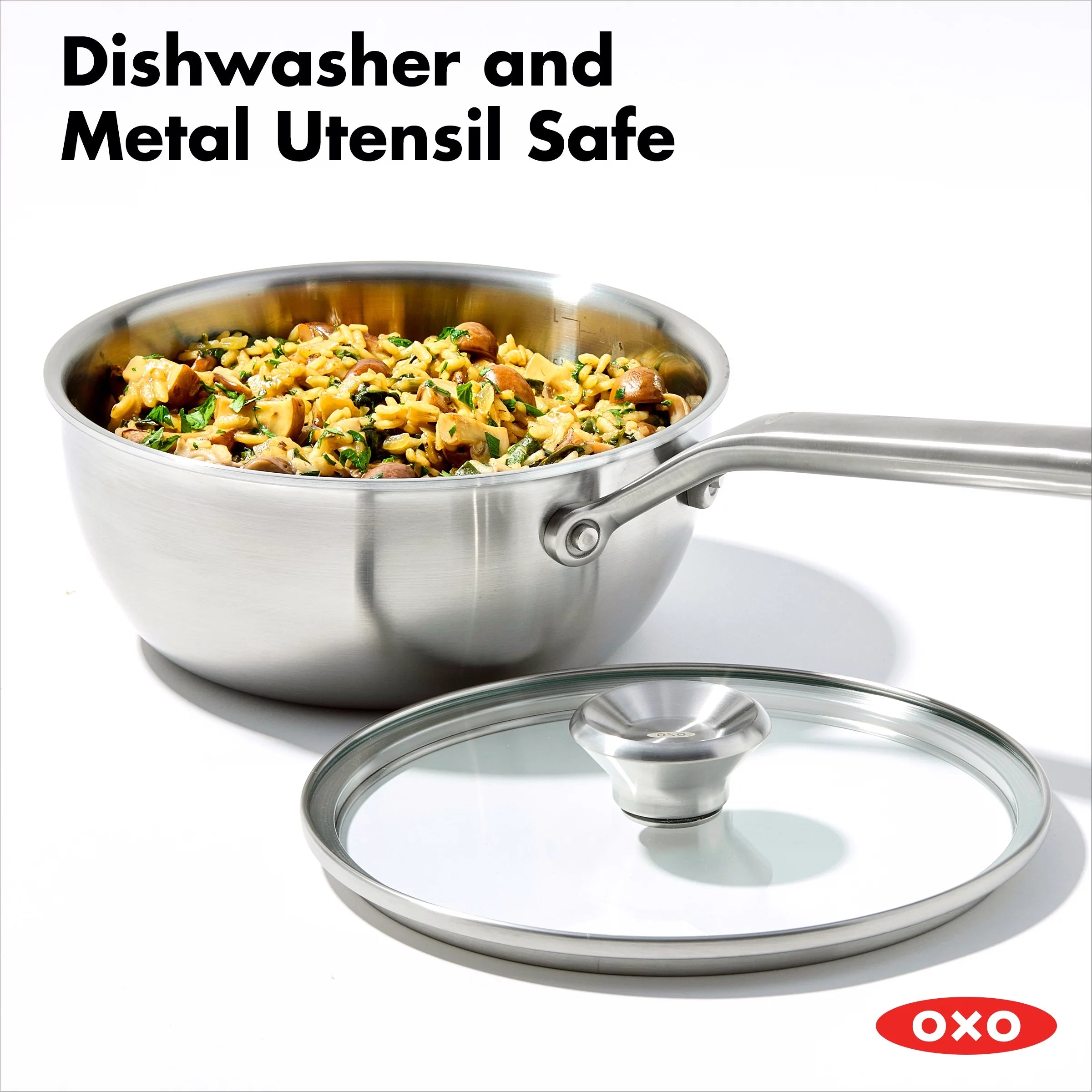 Stainless Steel Chef's Pan Set 1.5Qt & 3.75Qt P3315