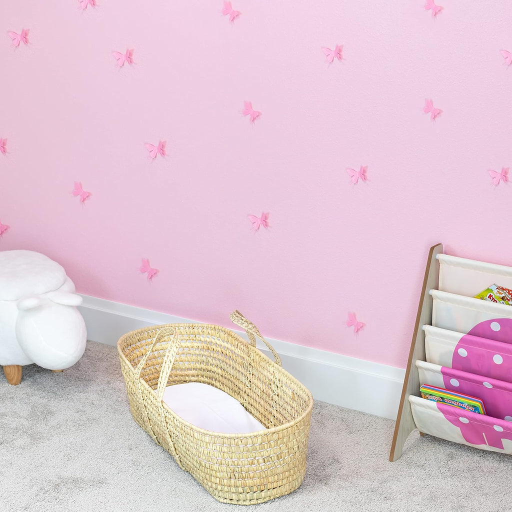 Wicker Moses Basket with Mattress and Sheet M637