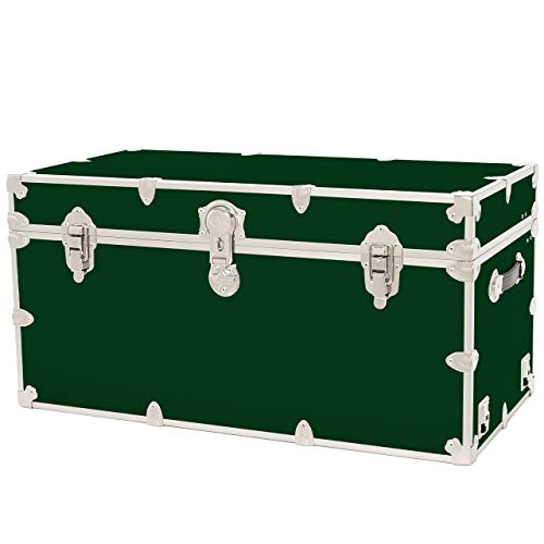 Leather Embossed Vinyl Trunk with Removable Wheels, 36"x18"x18" F364
