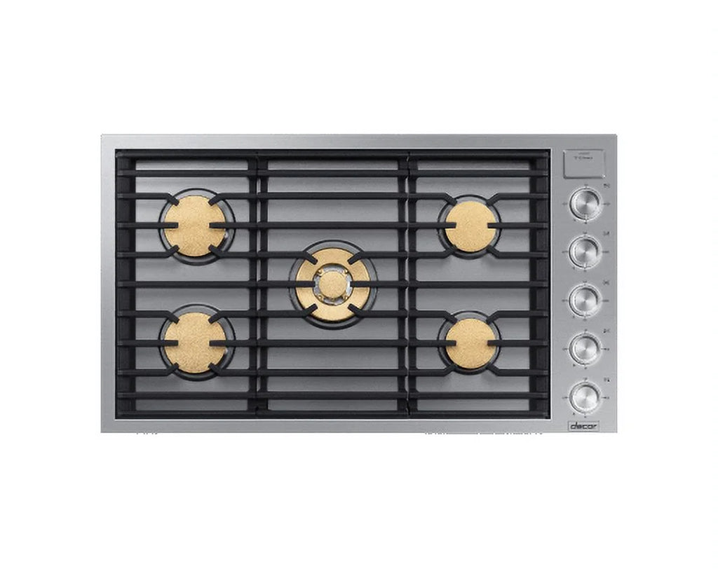 Dacor Dtg36m955f Contemporary 36" Wide Built-In Natural Gas Cooktop - Stainless Steel