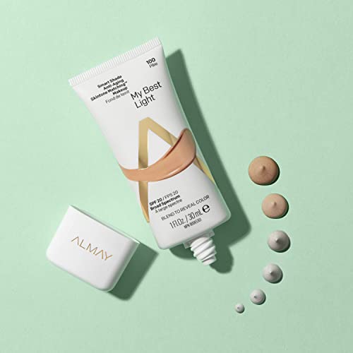 Anti-Aging Skintone Matching Foundation, Medium Coverage Natural Finish with SPF 20, 1 oz V3401