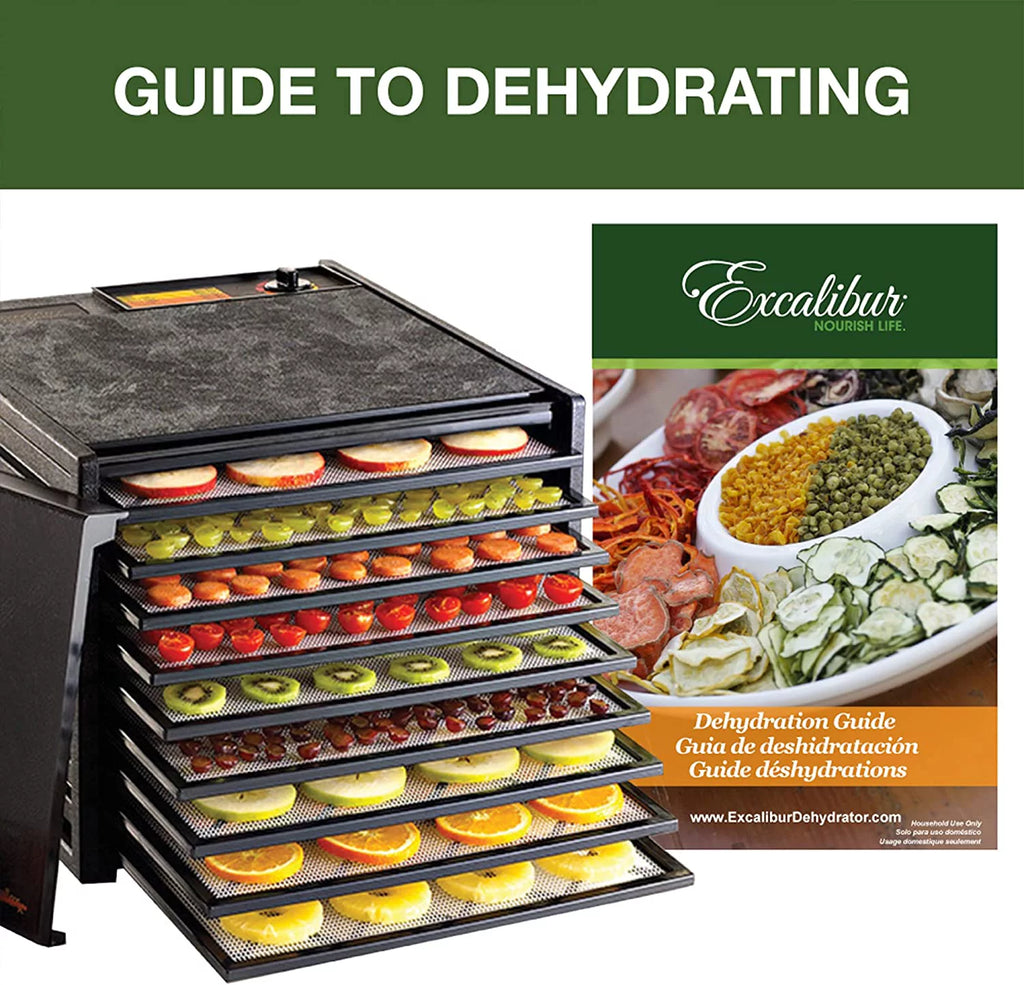 Electric Food Dehydrator with Adjustable Thermostat, 9 Trays S545