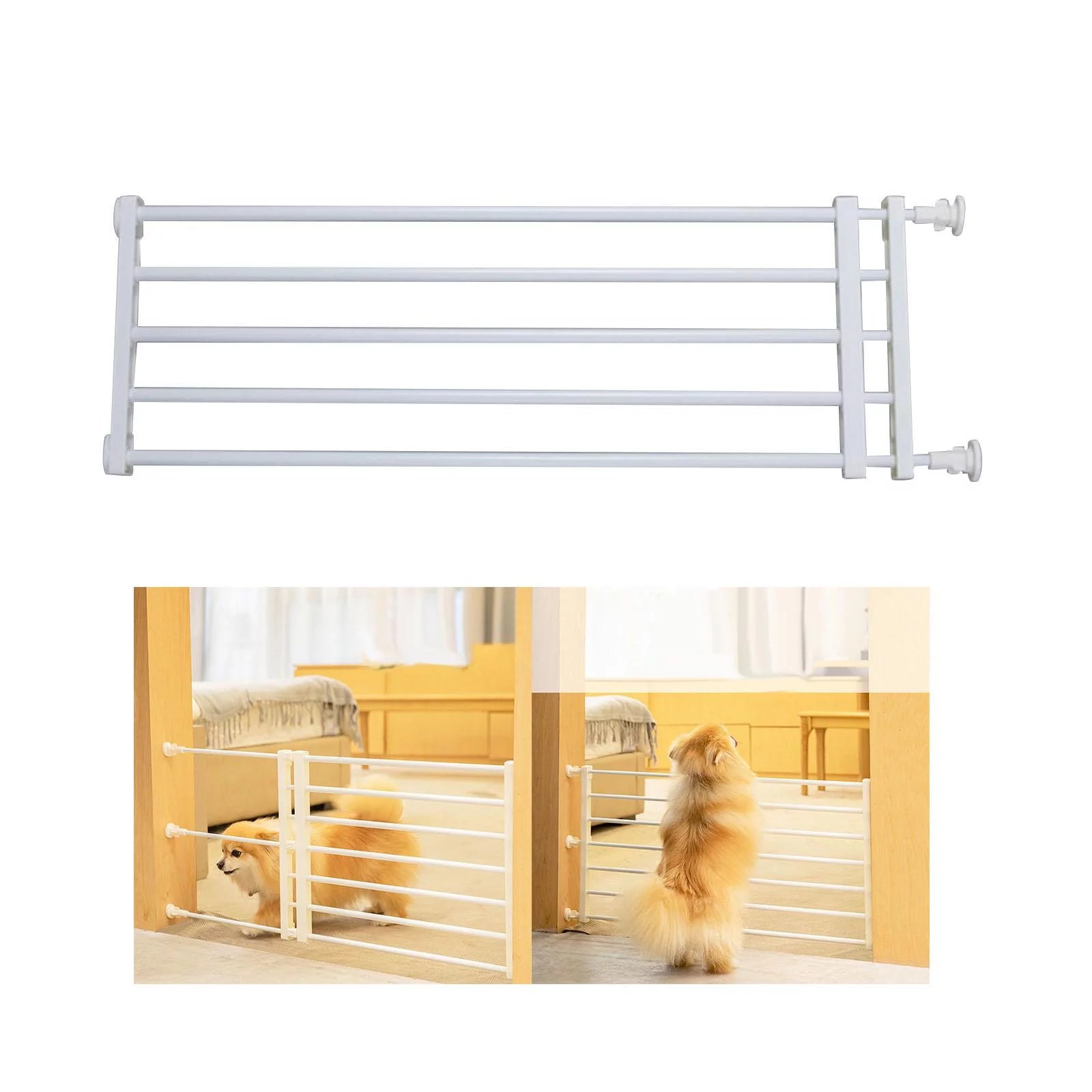 Expandable Dog Gate Stair Barrier Adjustable 24cm X3820
