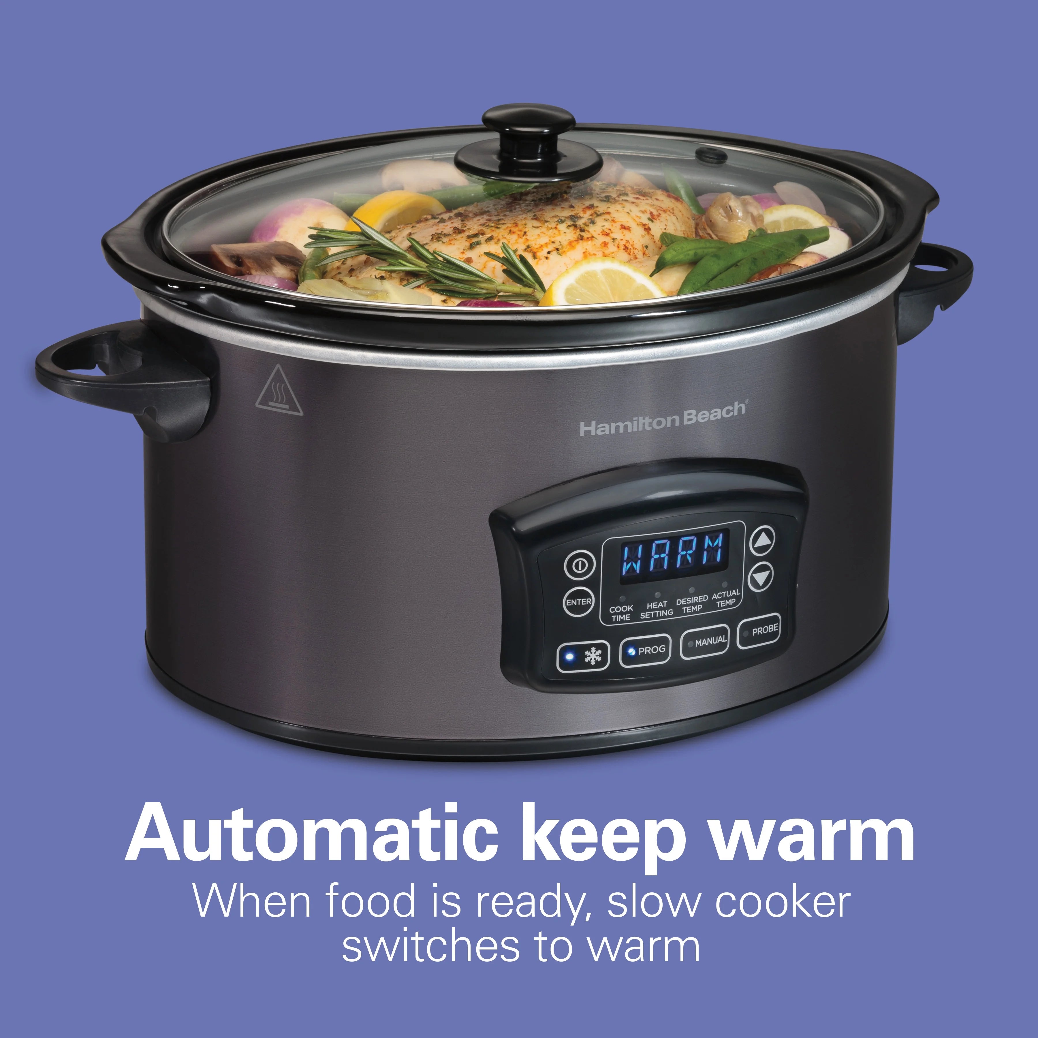 Programmable Slow Cooker, 6 Quart, Removable Crock C700206