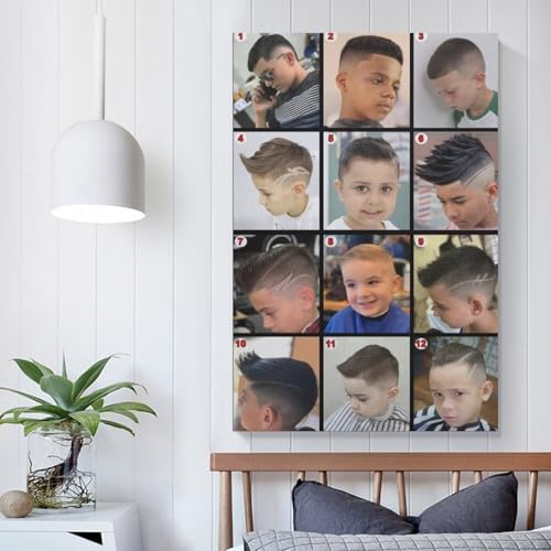 Kids Haircut Barbershop Poster Wall Art 16x24inch H6113