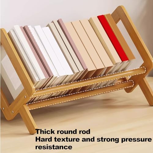 Bamboo Desktop Bookshelf for Desk and Bedside Storage F8368