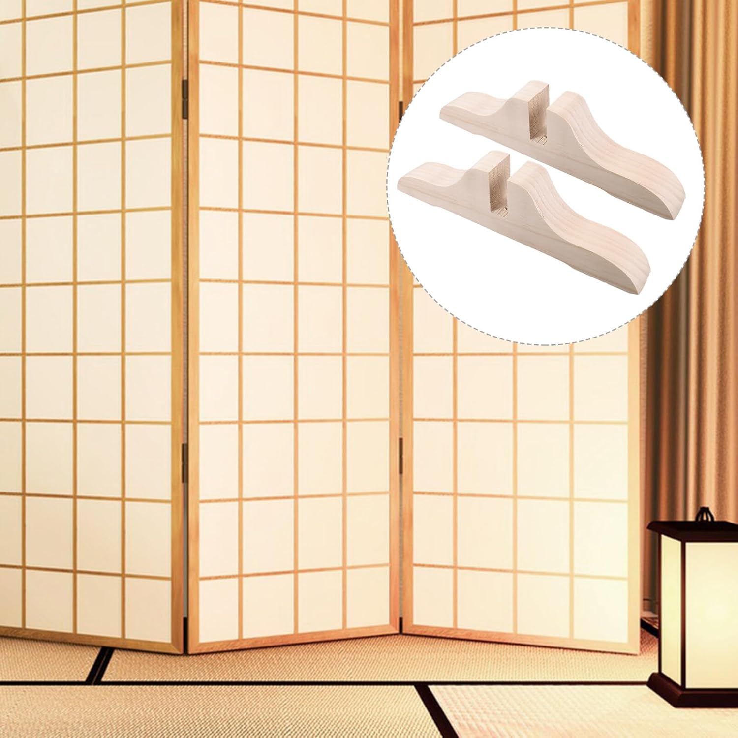 Folding Room Divider Stand Wooden Privacy Screen Panel Feet F69777
