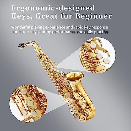 Alto Saxophone for Beginners with Carrying Case X5401