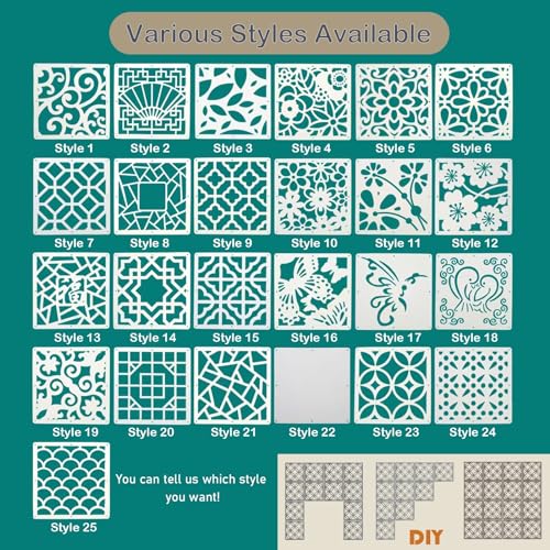 Hanging Room Divider Panels with Hollow Out Design T10949