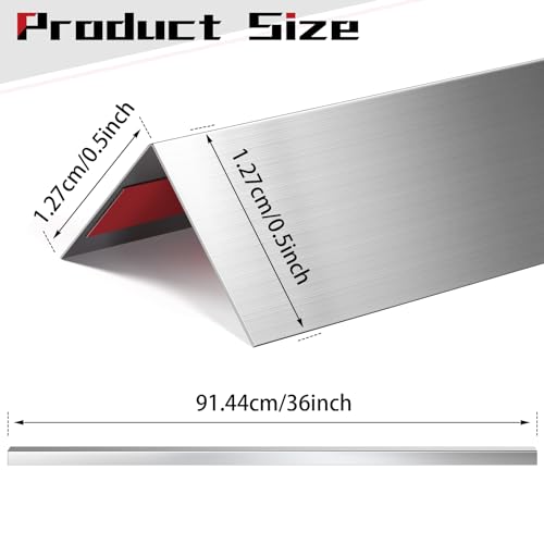 Self Adhesive Stainless Steel Corner Guards Wall Protector Trim 90 Degree Angle I192