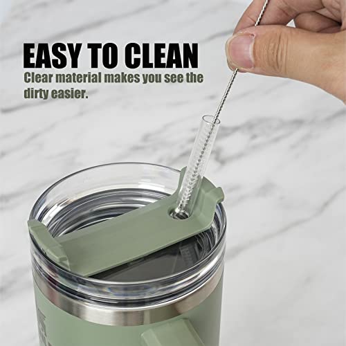 Stainless Steel Straws with Covers for 40 oz Tumbler, 12 inch, 8 Pack Y42921