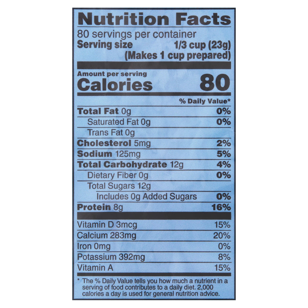 Instant Nonfat Dry Milk, 64 oz Bag K312